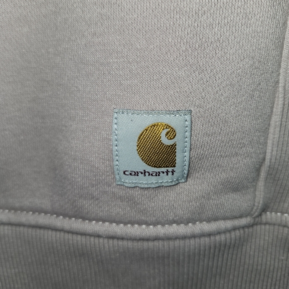 Carhartt Women's Light Purple Crewneck Sweater SM, Never Worn, Textured Sleeve - Picture 3 of 7